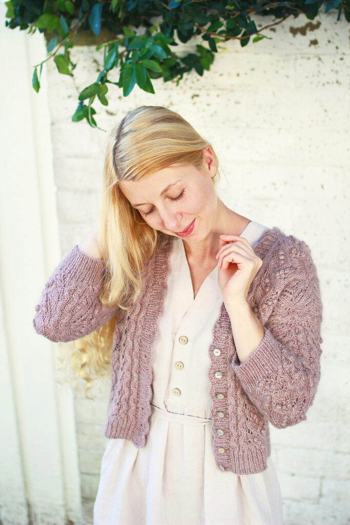 вязаный жакет