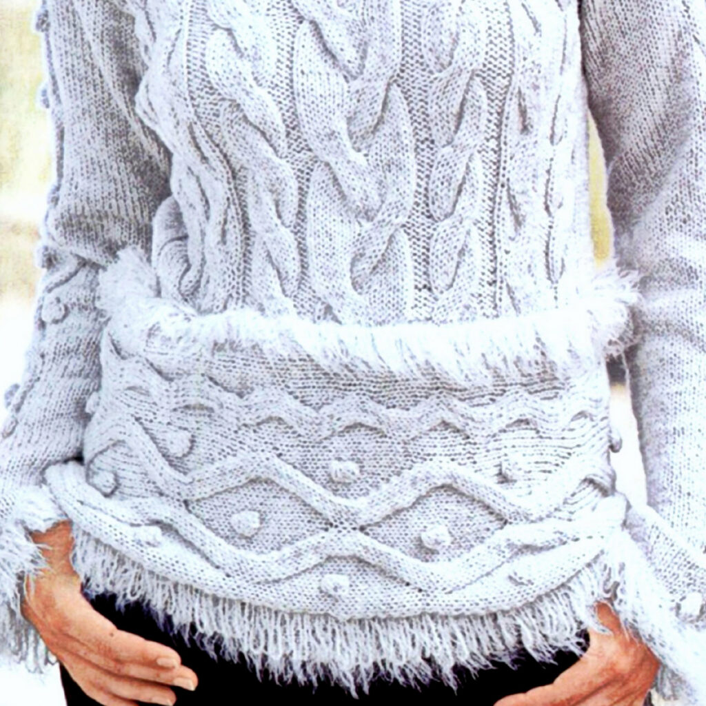 вязаный пуловер