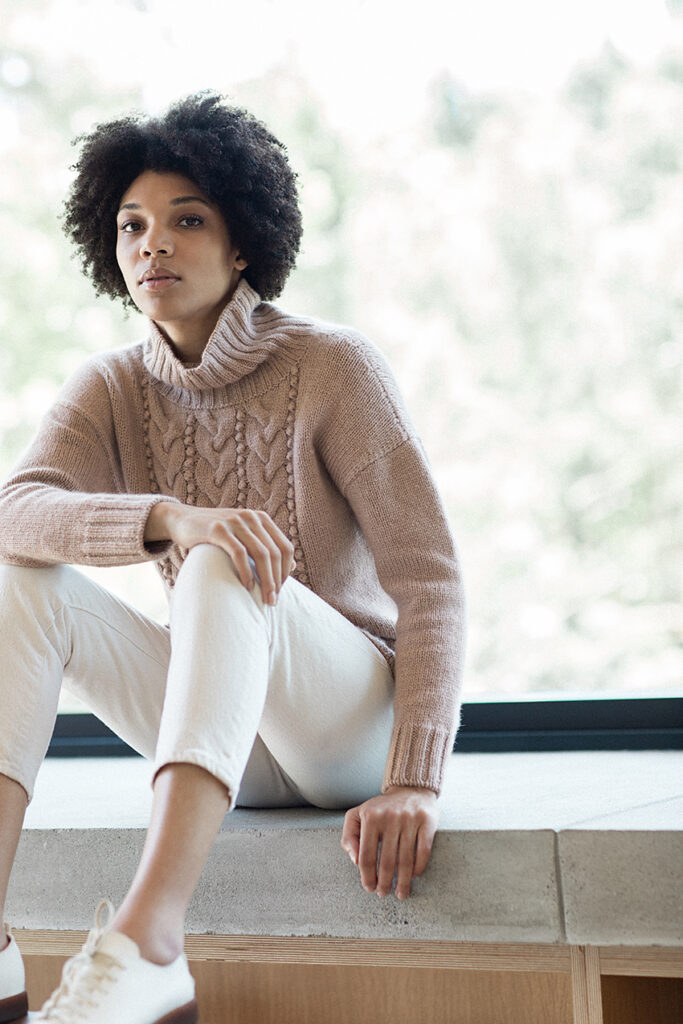 вязаный пуловер