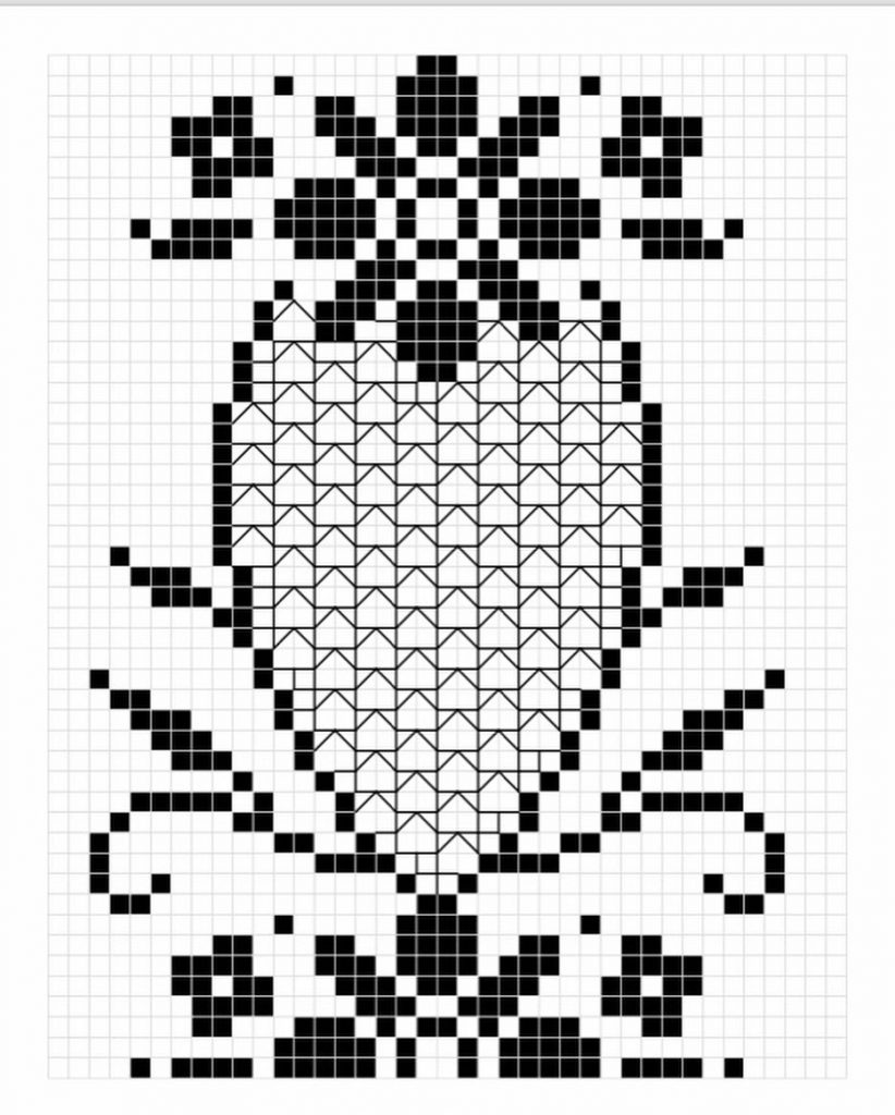 схема вязания крючко