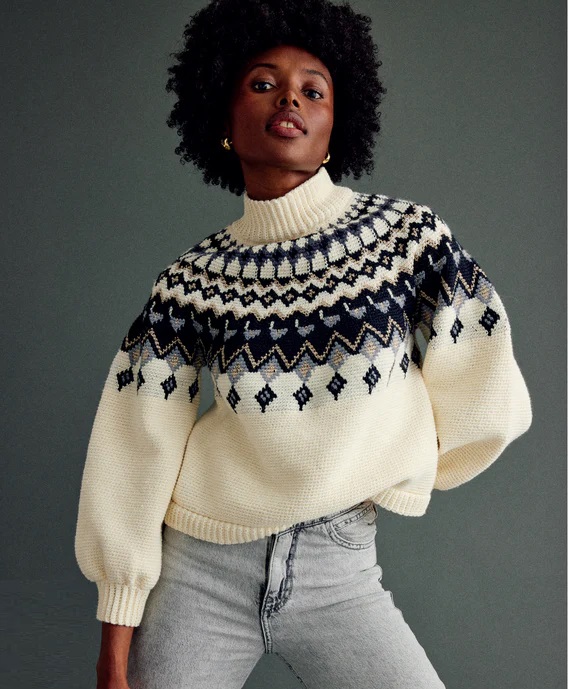 вязаный пуловер