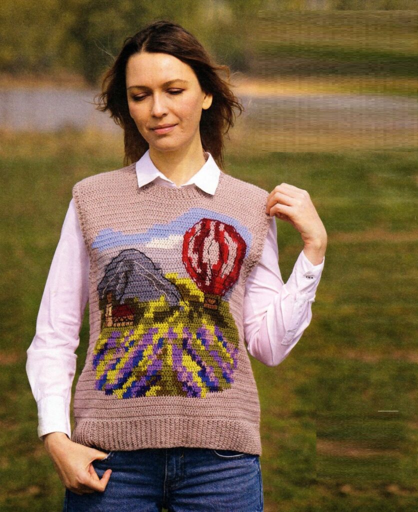 вязаный жилет