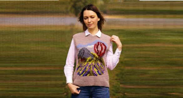 вязаный жилет