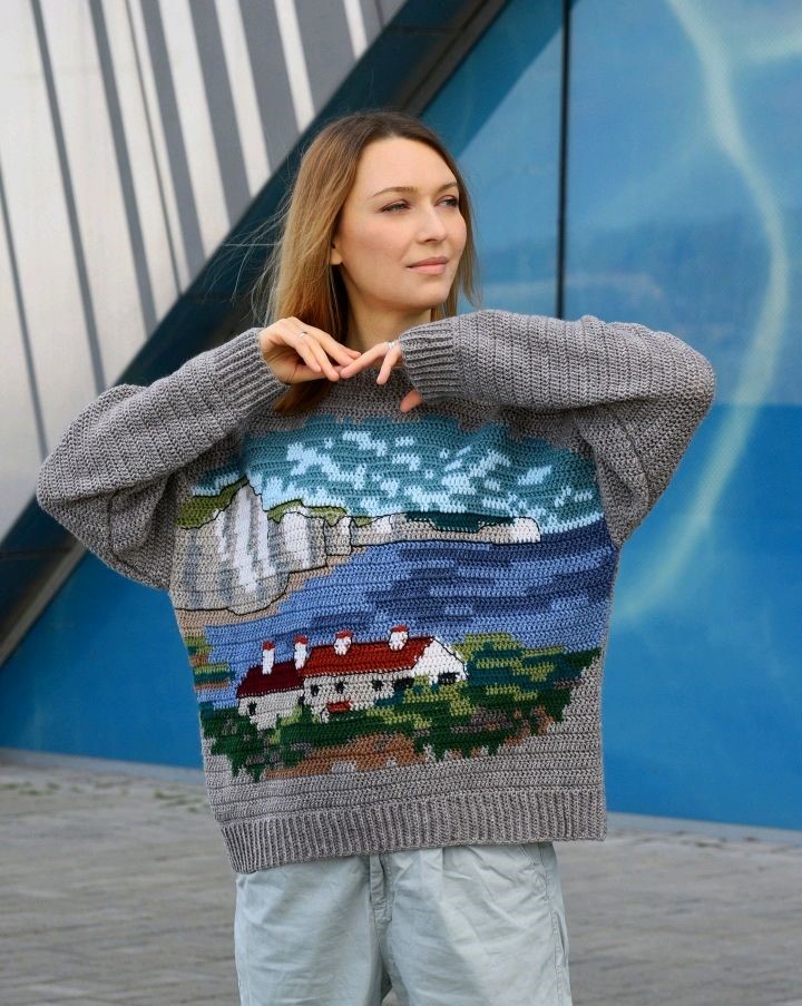 вязаный пуловер