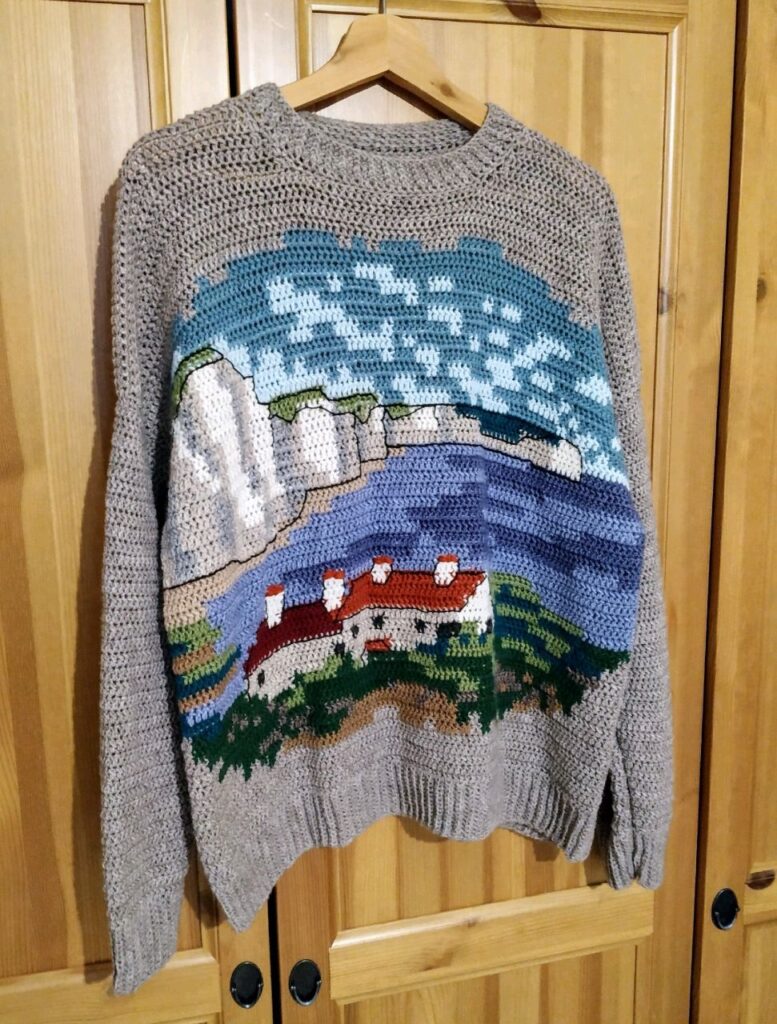 вязаный пуловер