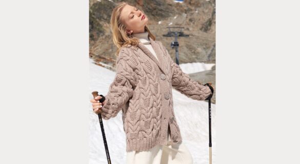 вязаный кардиган