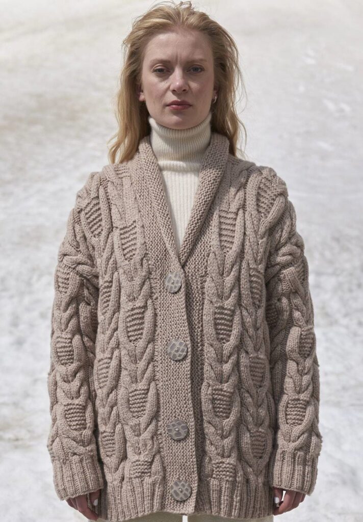 вязаный кардиган