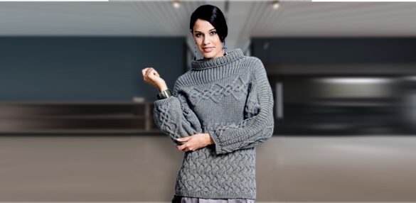 вязаный пуловер