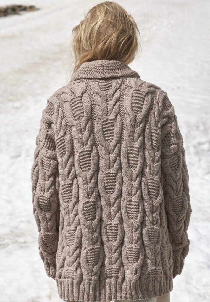 вязаный кардиган