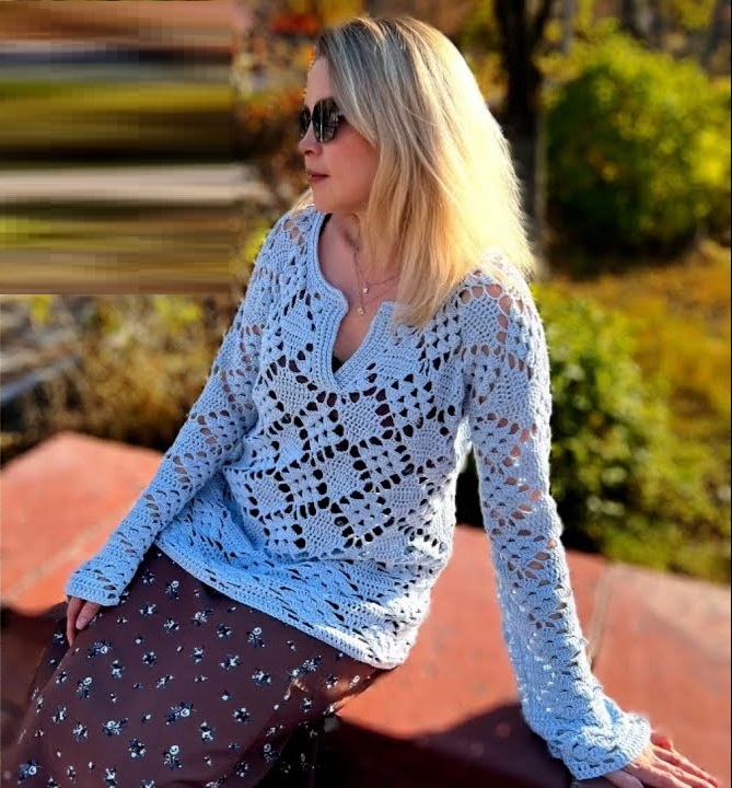 вязаный пуловер