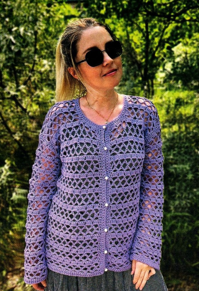 вязаный жакет