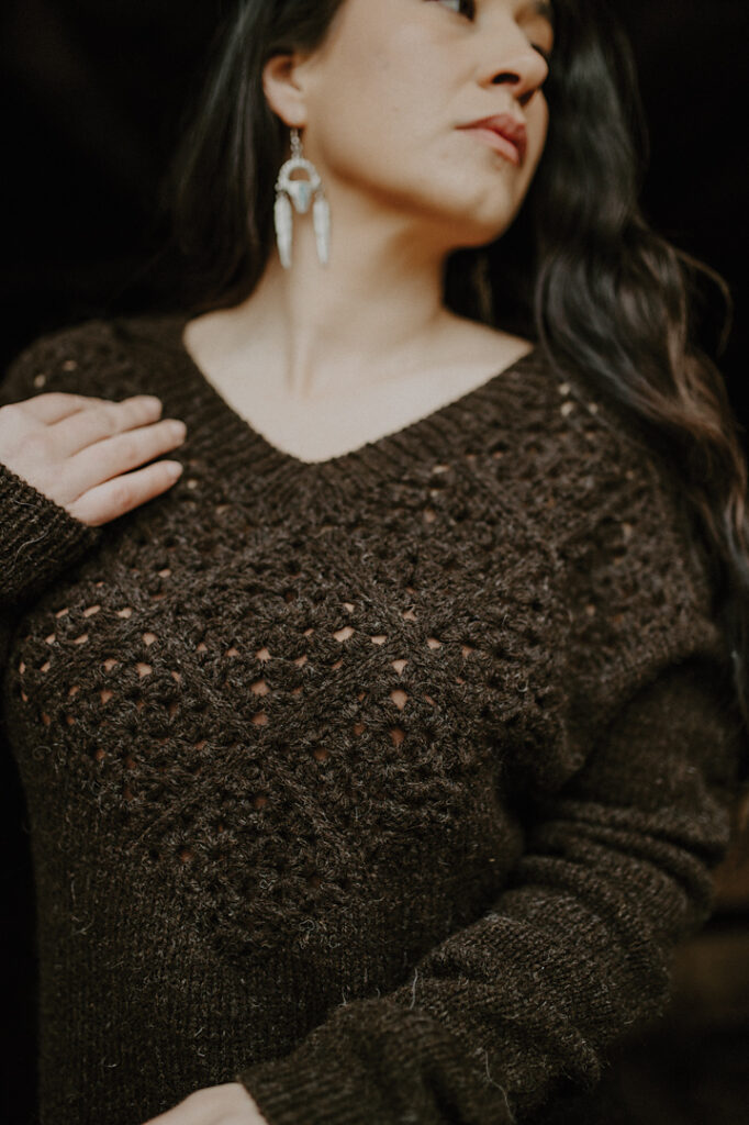 вязаный пуловер