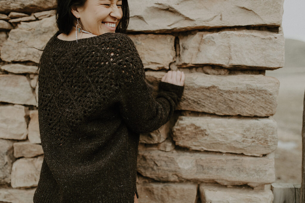 вязаный пуловер