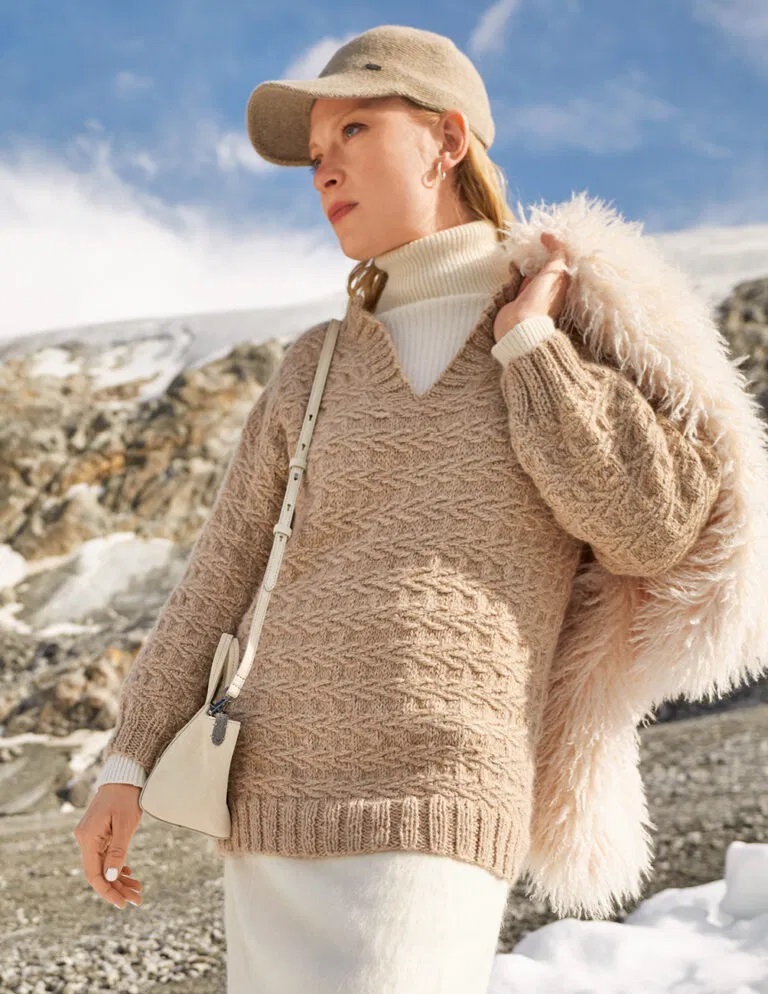 вязаный пуловер