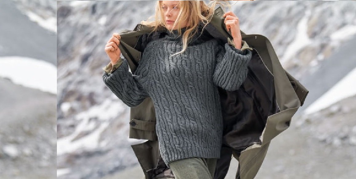 Пуловер с «косами» BINGO