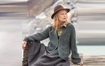 вязаный жакет