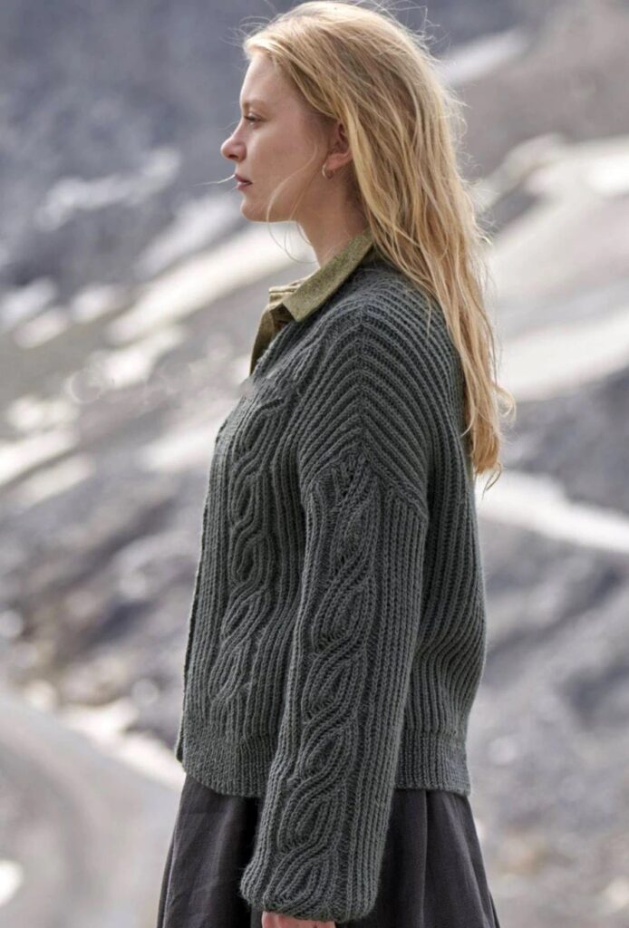 вязаный жакет