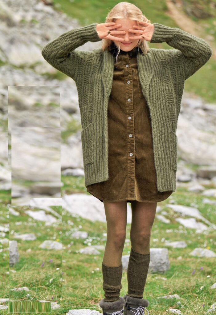 вязаный кардиган