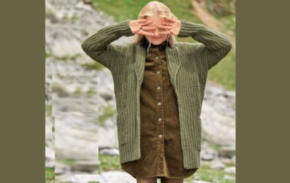 вязаный кардиган