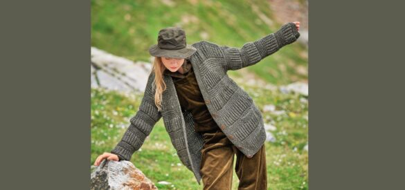 вязаный кардиган