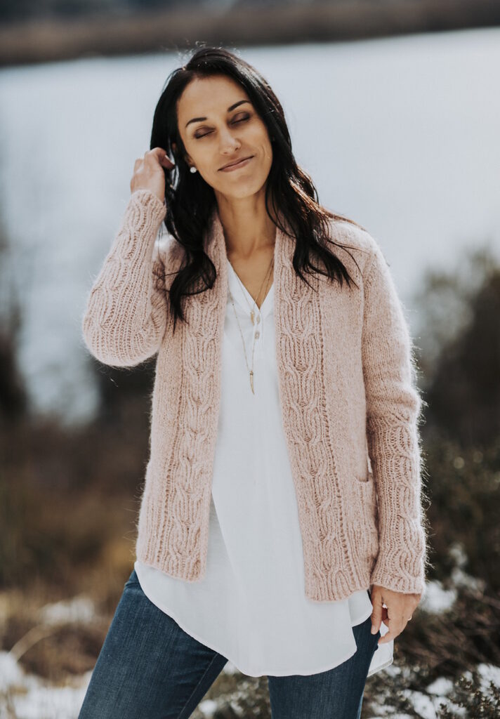 вязаный кардиган