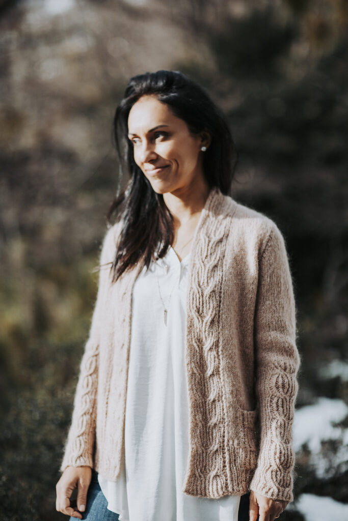 вязаный кардиган