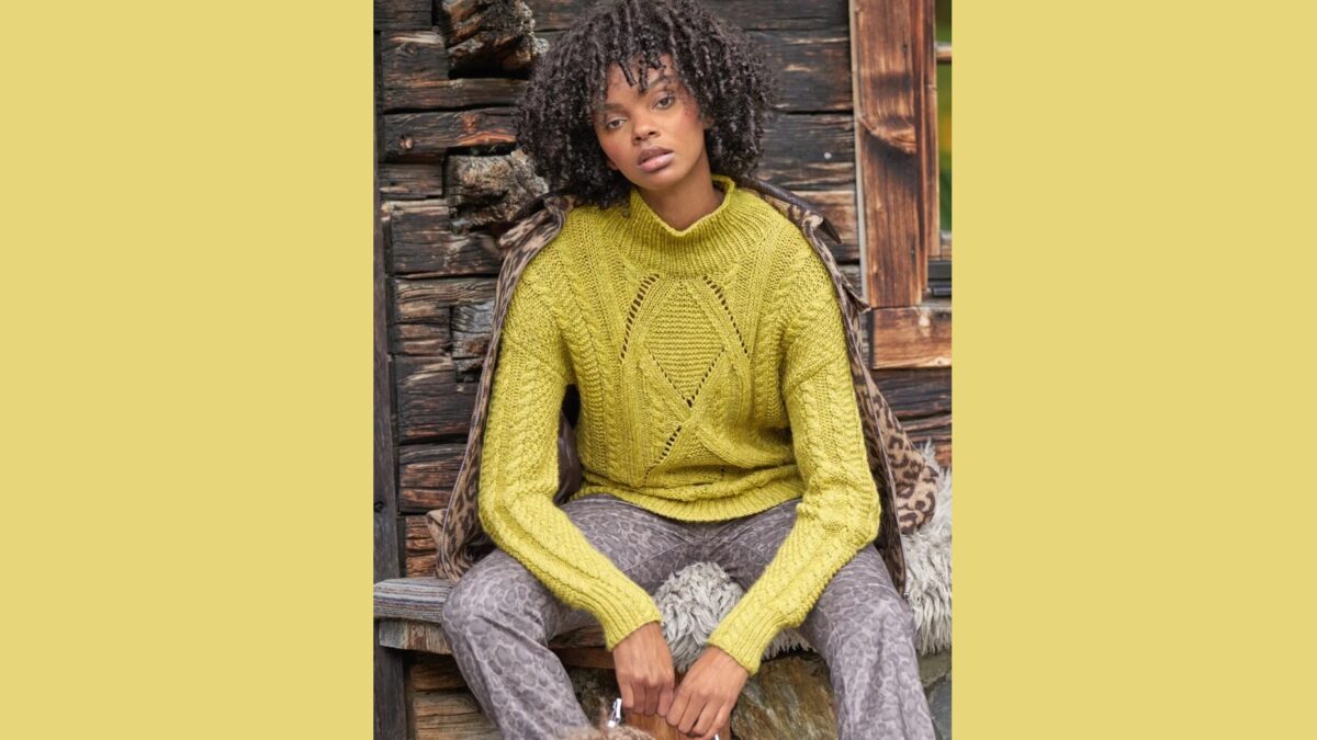 Пуловер с миксом узоров BABSIE