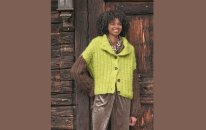 вязаный кардиган