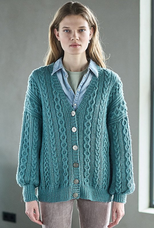 вязаный кардиган