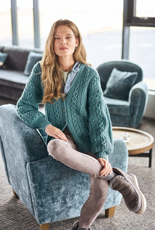 вязаный кардиган