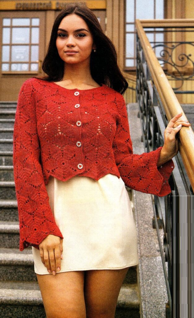 вязаный кардиган