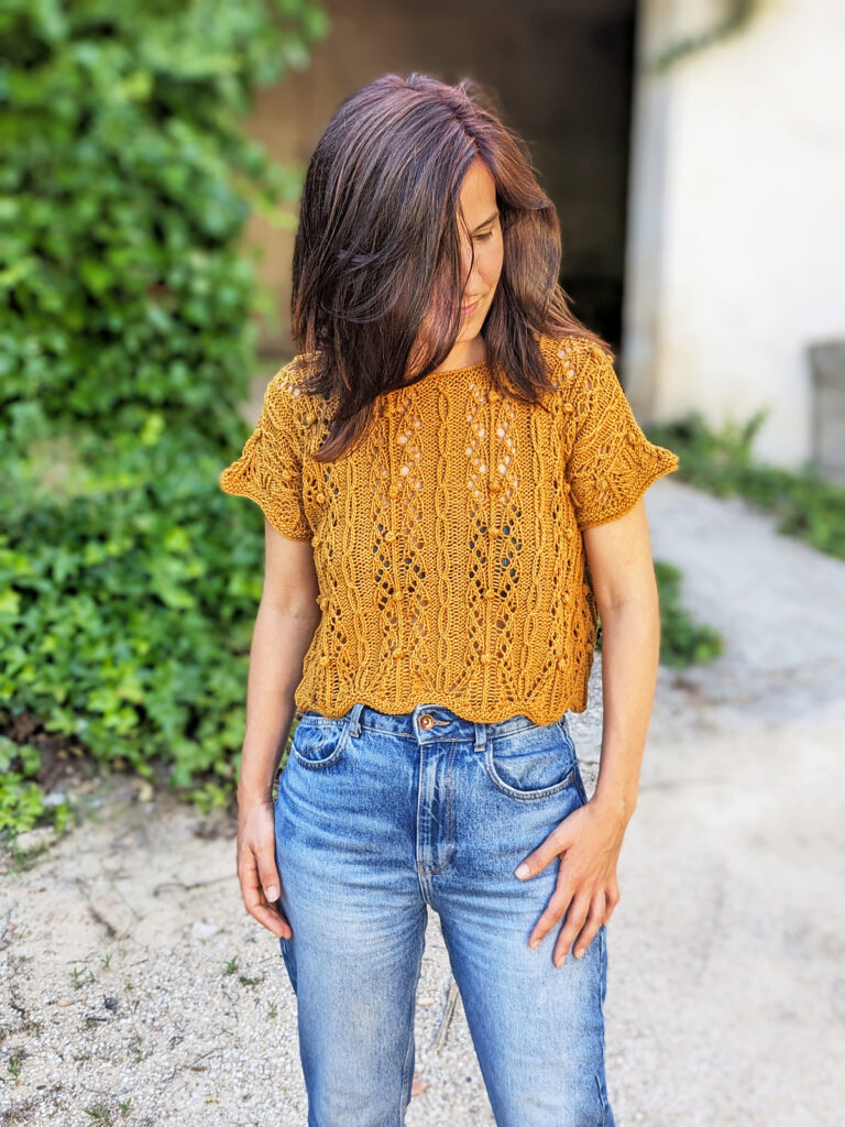 вязаный топ