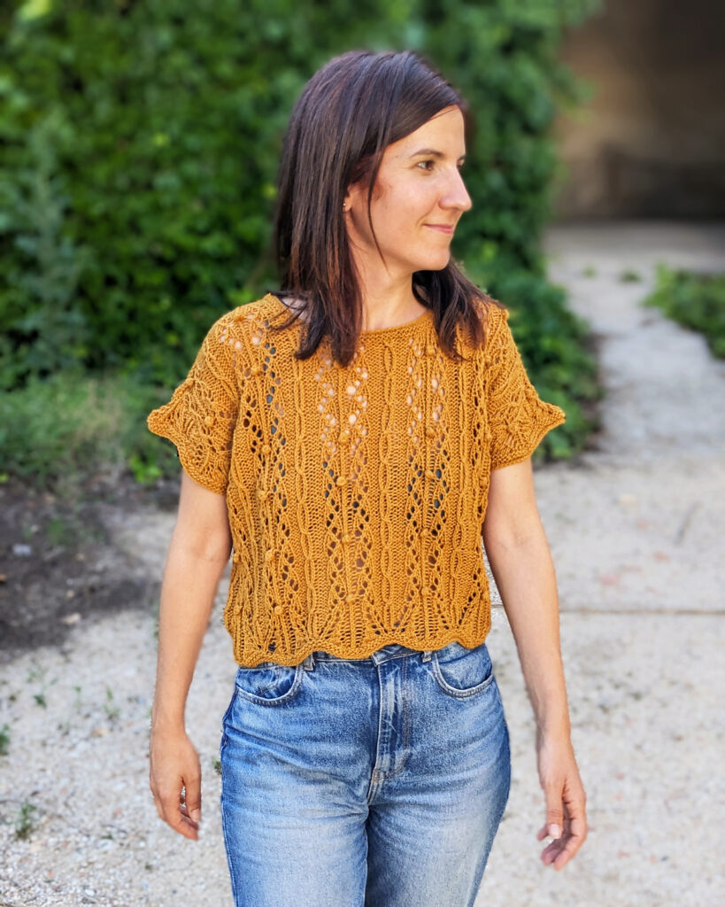 вязаный топ