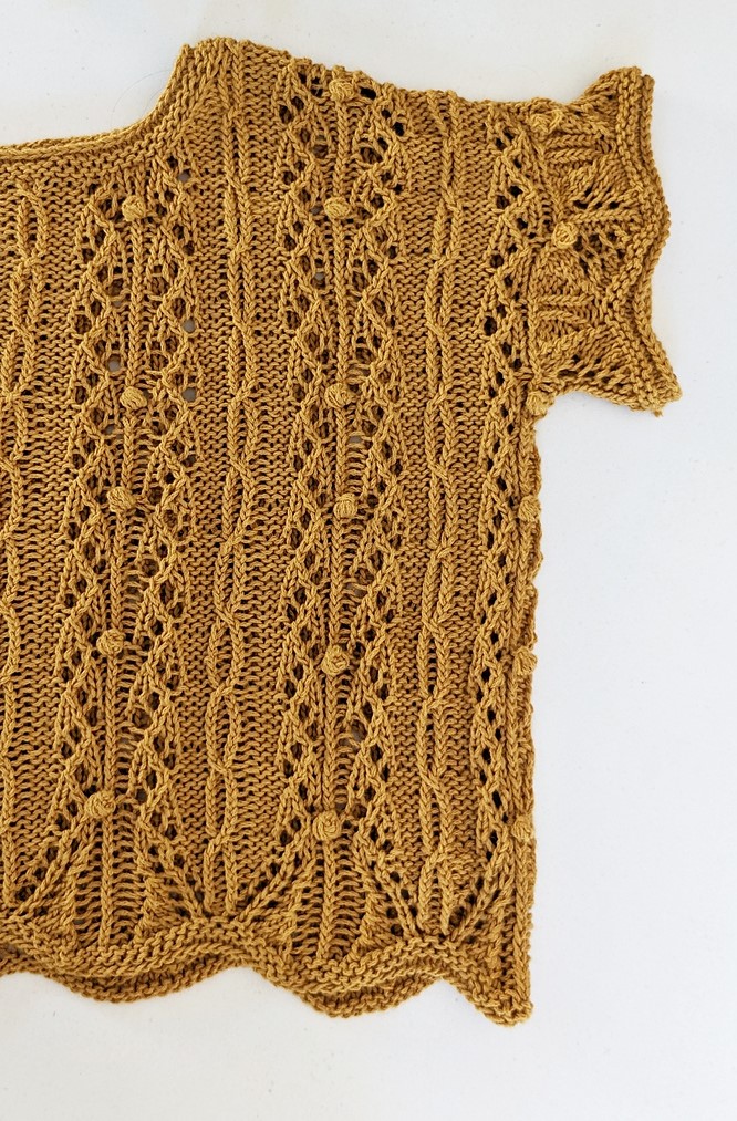 вязаный топ