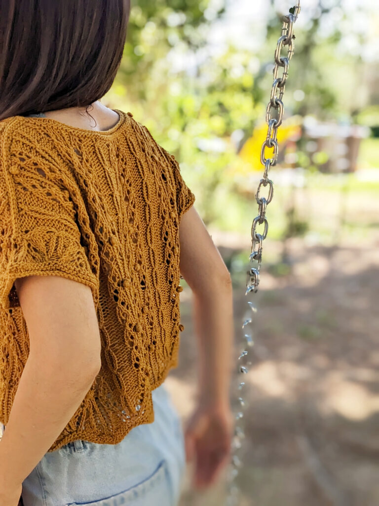 вязаный топ