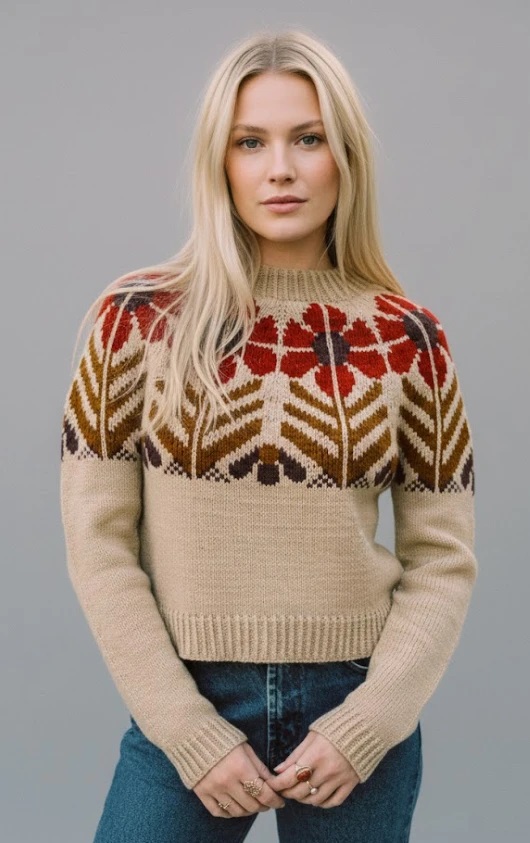 вязаный пуловер