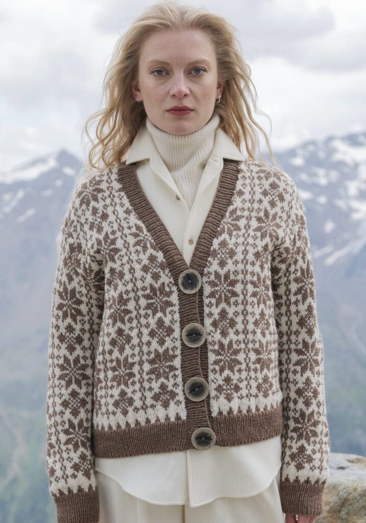 вязаный кардиган