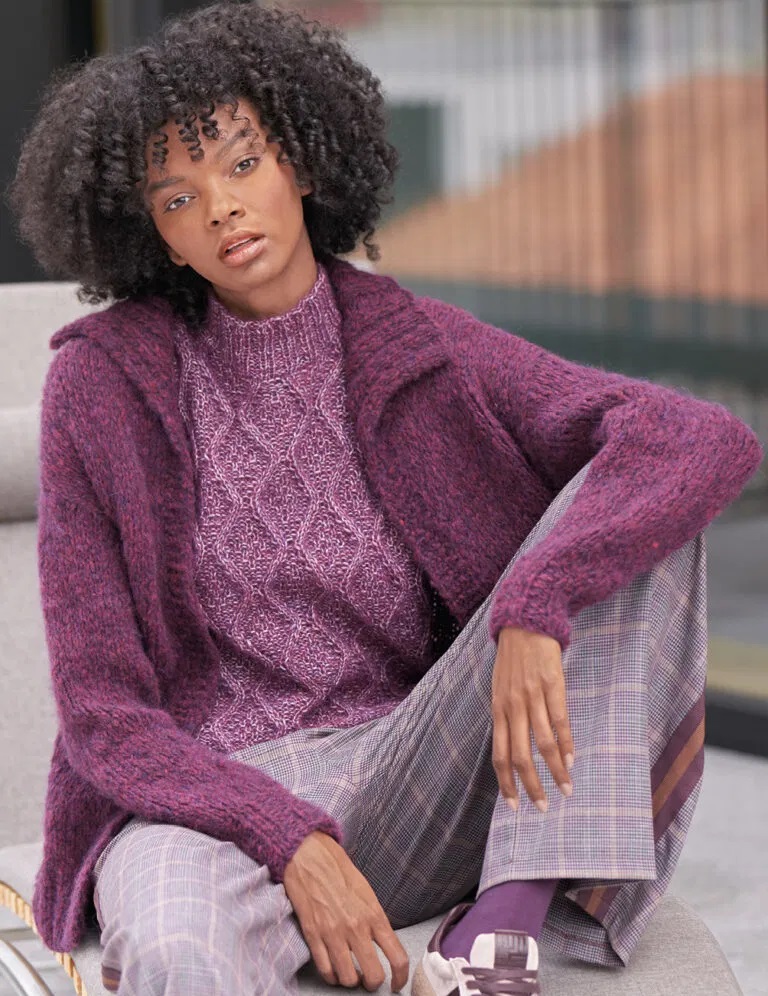 вязаный жакет