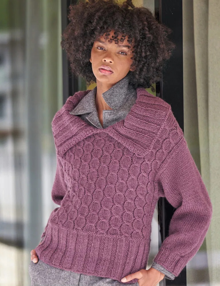 вязаный пуловер