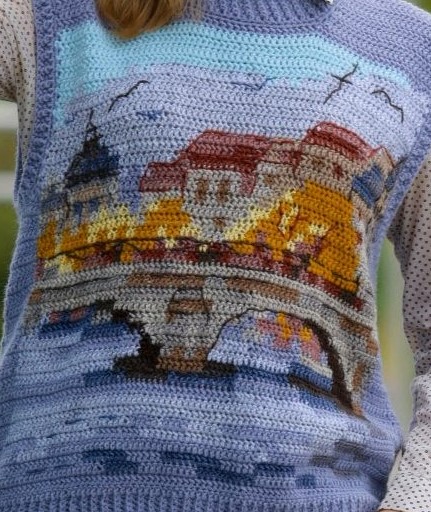 вязаный жилет