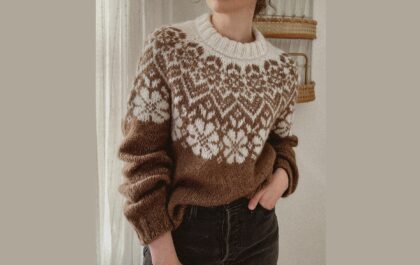 вязаный пуловер