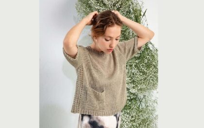 вязаный топ