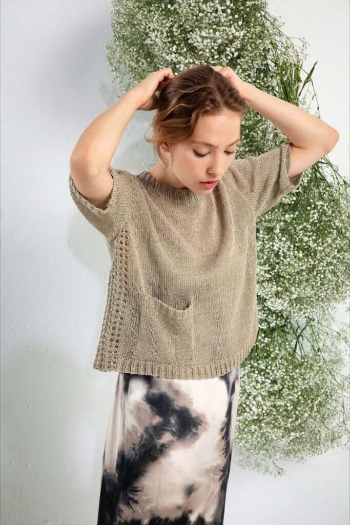 вязаный топ