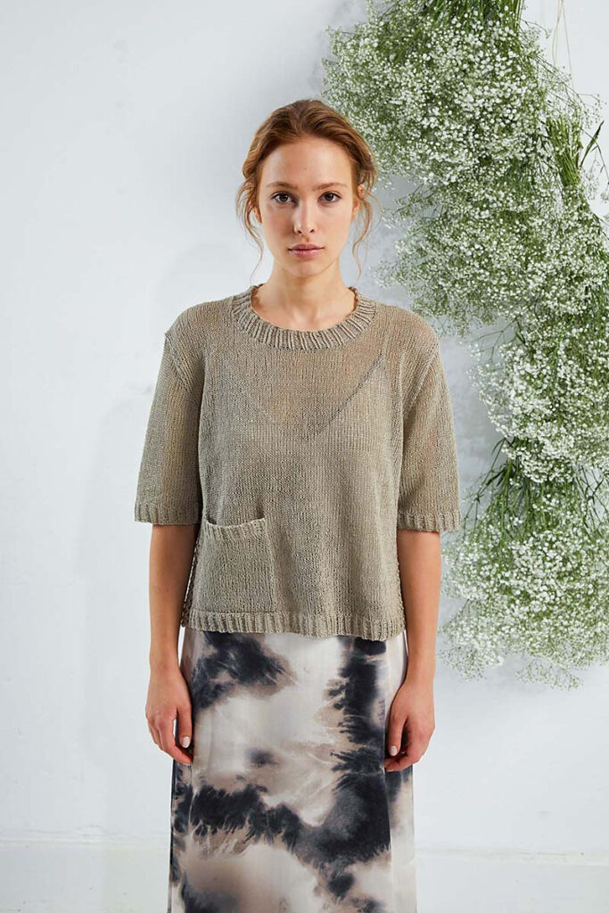 вязаный топ