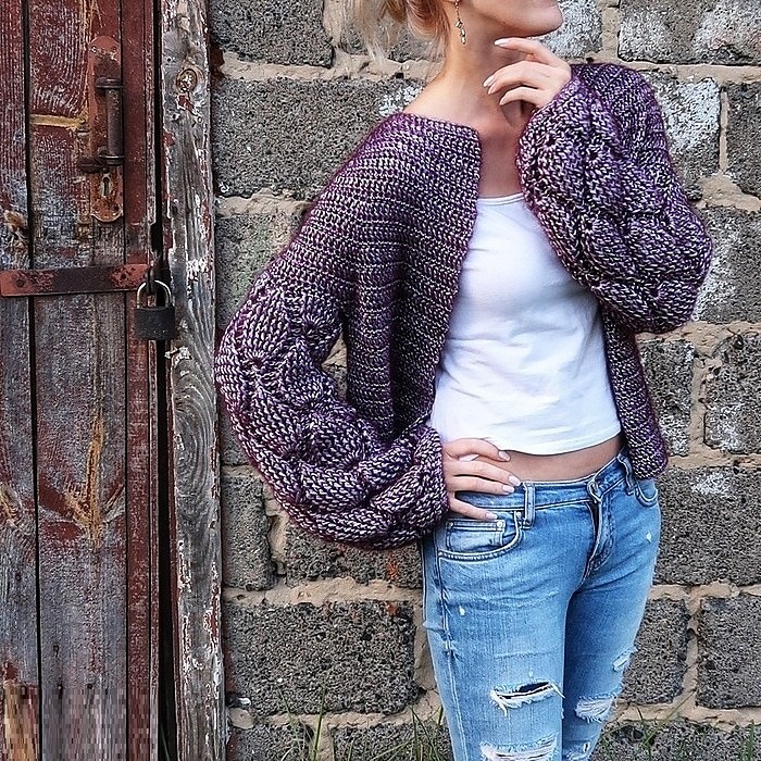 вязаный кардиган