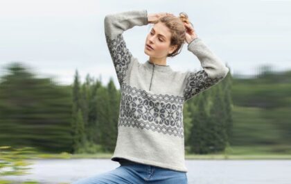 вязаный пуловер