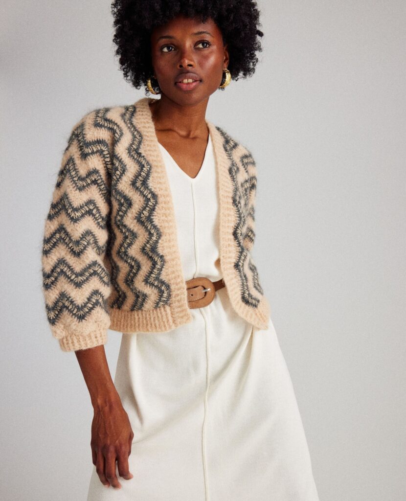 вязаный жакет