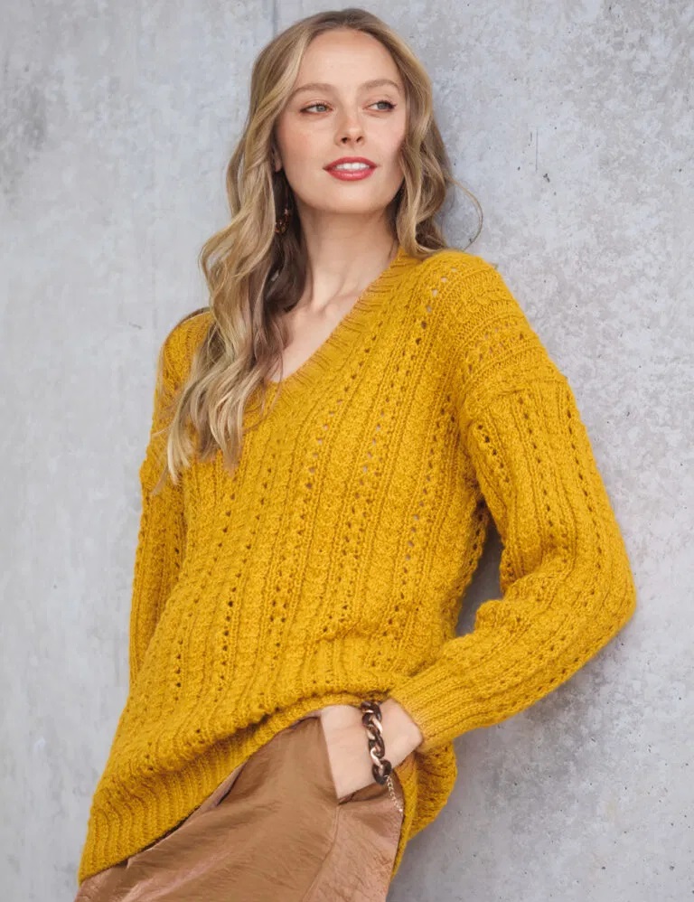 вязаный пуловер