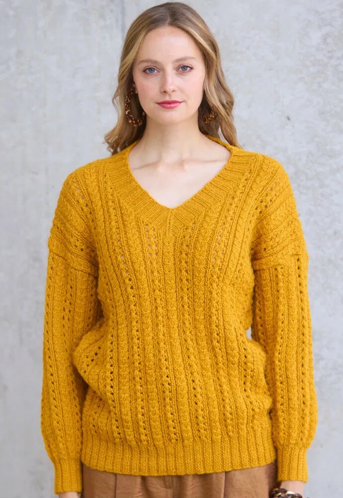 вязаный пуловер