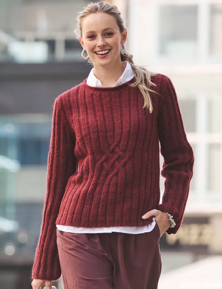 вязаный пуловер